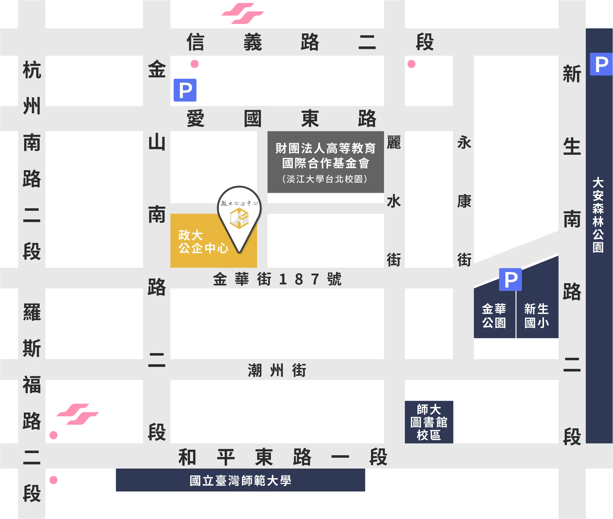 台北寒舍艾美酒店地圖