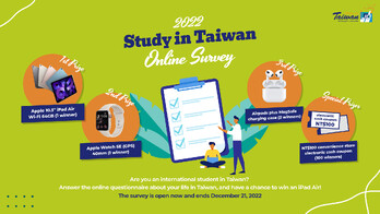 2022 Study in Taiwan Online Survey is open now