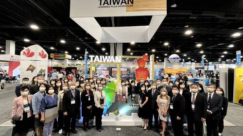 The opening ceremony of the 2022 NAFSA Conference's Taiwan Booth had a resounding success